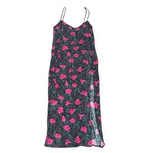 Motel floral and polka dot midi dress